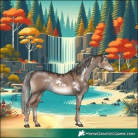 Horse Color:White Spotted Liver Red Dun Mushroom Rabicano