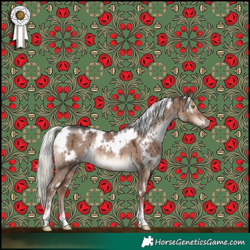 Horse Color:White Spotted Liver Red Dun Mushroom Rabicano Brindle 