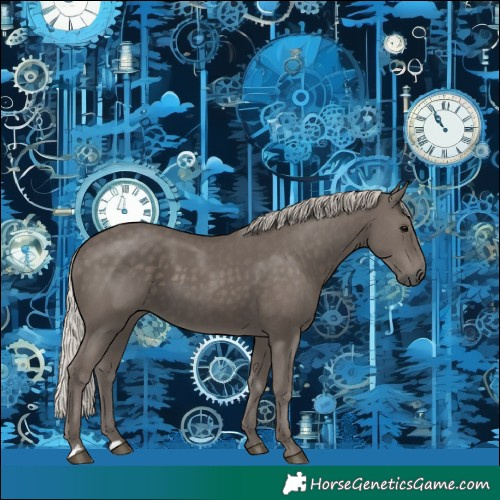 Horse Color:Silver Black 