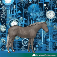 Horse Color:Silver Black