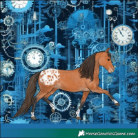 Horse Color:Bay Tobiano Blanket