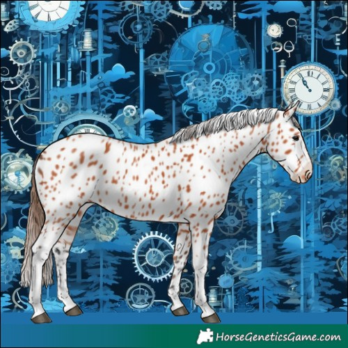 Horse Color:Bay Tobiano Leopard