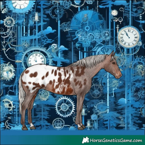 Horse Color:Silver Brown Near Leopard