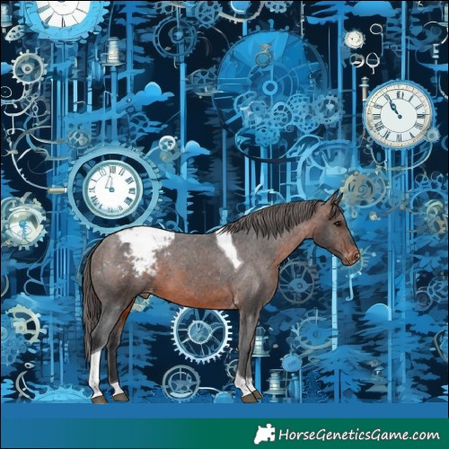 Horse Color:Brown Tobiano Snowcap 