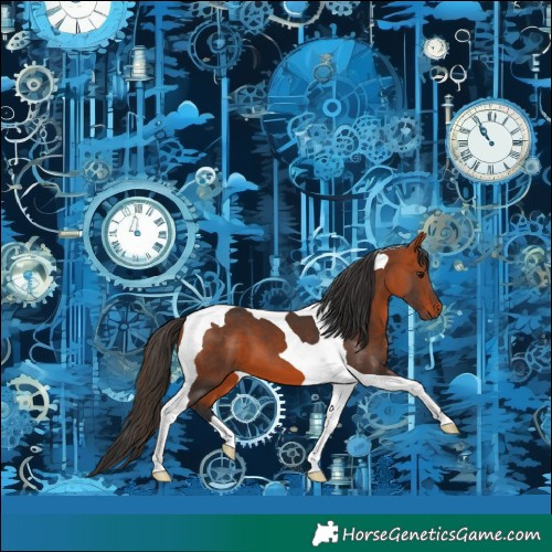 Horse Color:Bay Tobiano 