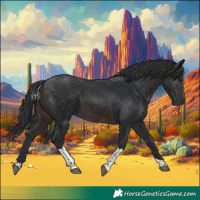 Horse Color:Brown Tobiano Rabicano 