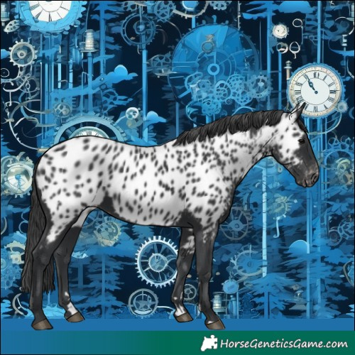 Horse Color:Black Appaloosa 