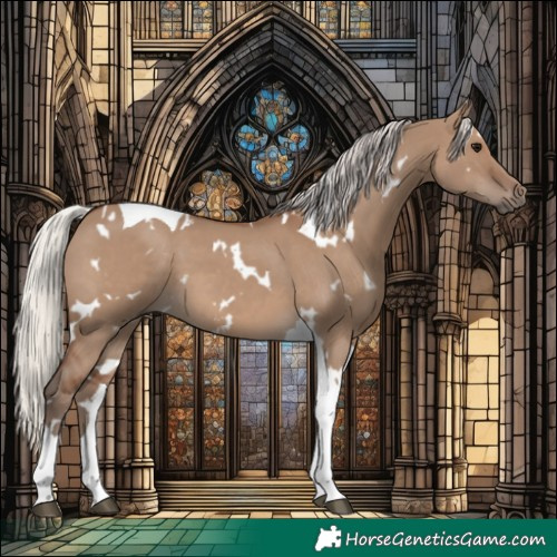 Horse Color:White Spotted Silver Grullo Tobiano 