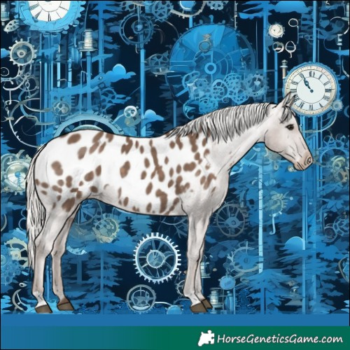 Horse Color:Silver Black Near Leopard