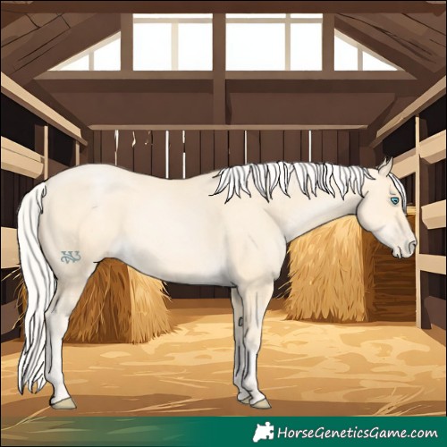 Horse Color:Silver Buckskin Pearl 