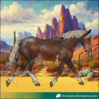 Horse Color:Liver Chestnut Tobiano 