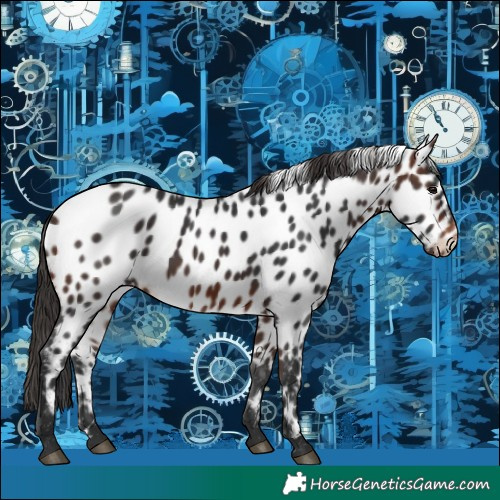 Horse Color:Brown Near Leopard