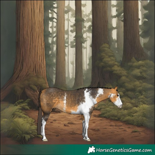 Horse Color:Buckskin Sabino 