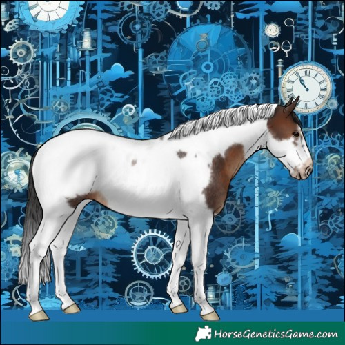 Horse Color:Brown Tobiano Frame Rabicano