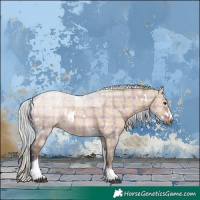 Horse Color:Plaid White Spotted Silver Bay Ice Dun Tobiano