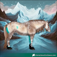 Horse Color:Powder White Red Onyx Ice Rabicano 