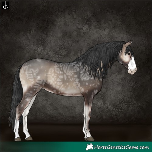 Horse Color:Blue Onyx Ice Sabino 