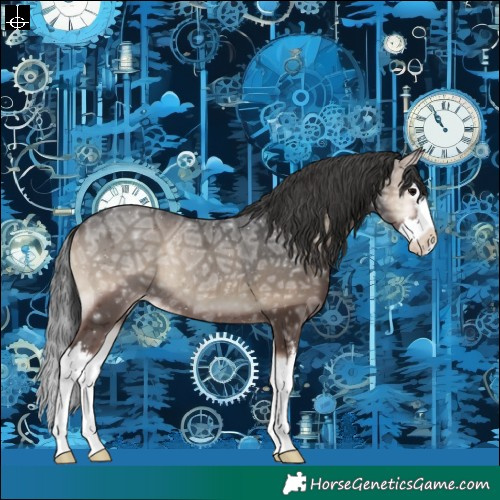 Horse Color:Blue Onyx Ice Sabino Splash Varnish Rabicano 