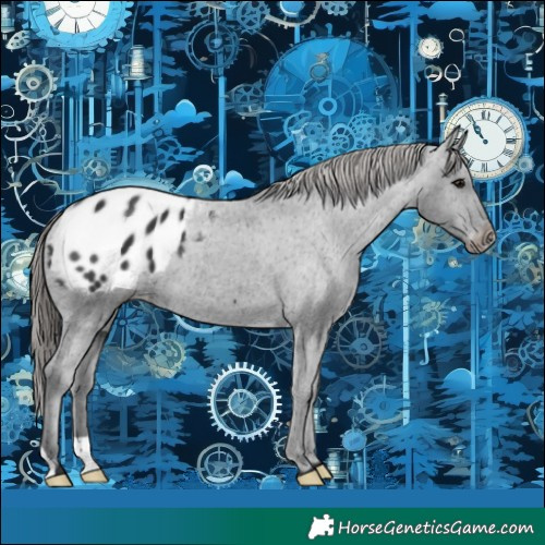 Horse Color:Black Appaloosa