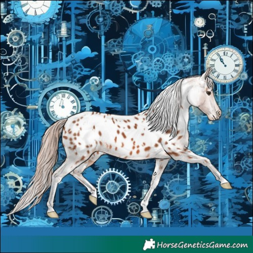 Horse Color:White Spotted Chestnut Appaloosa