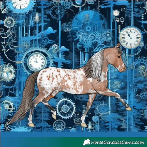Horse Color:White Spotted Bay Appaloosa 