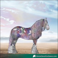 Horse Color:Nacre White Spotted Silver Brown Chinchilla 