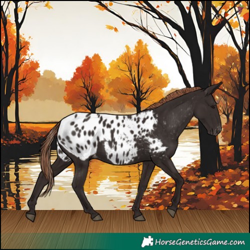 Horse Color:Liver Chestnut Appaloosa 