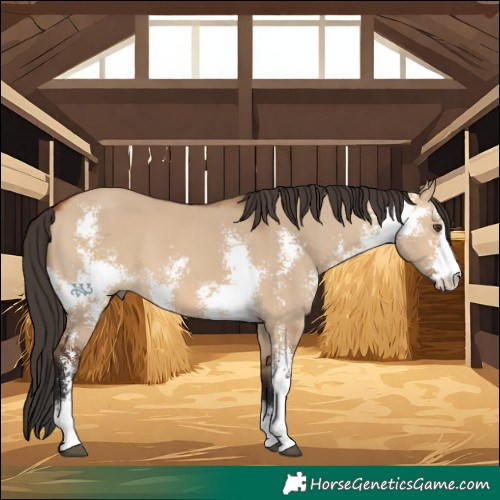 Horse Color:Bay Dun Sabino 