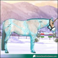 Horse Color:Thunderstruck White Spotted Bay Roan Dun 