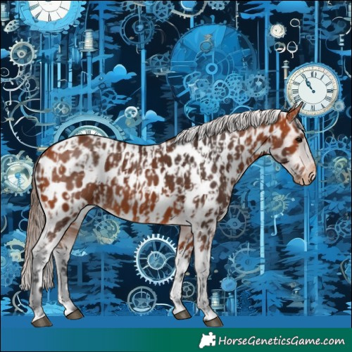 Horse Color:Bay Near Leopard  and Bay Near Leopard 