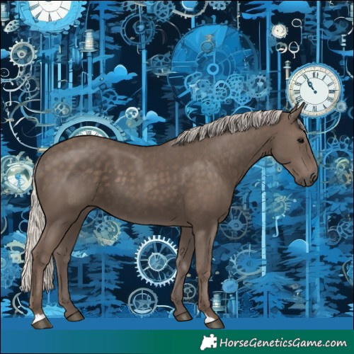 Horse Color:Silver Black 