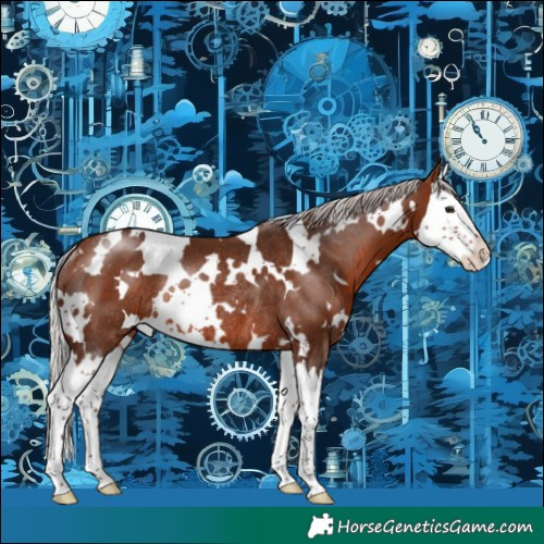 Horse Color:White Spotted Silver Bay Splash Rabicano