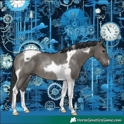 Horse Color:Grullo Tobiano Rabicano 
