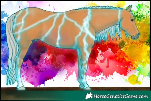 Horse Color:Thunderstruck Watercolor Chestnut 