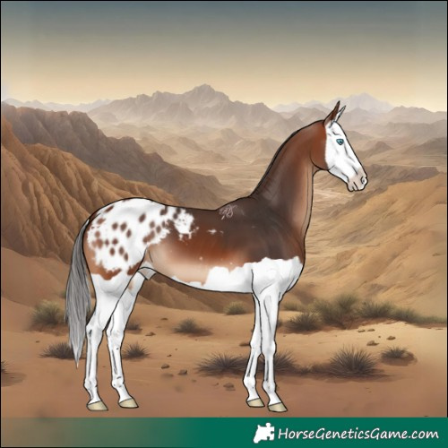 Horse Color:Bay Splash Appaloosa