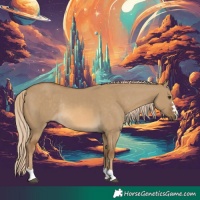 Horse Color:Chocolate Palomino Dun Rabicano 