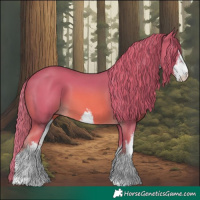 Horse Color:Watercolor White Spotted Chestnut