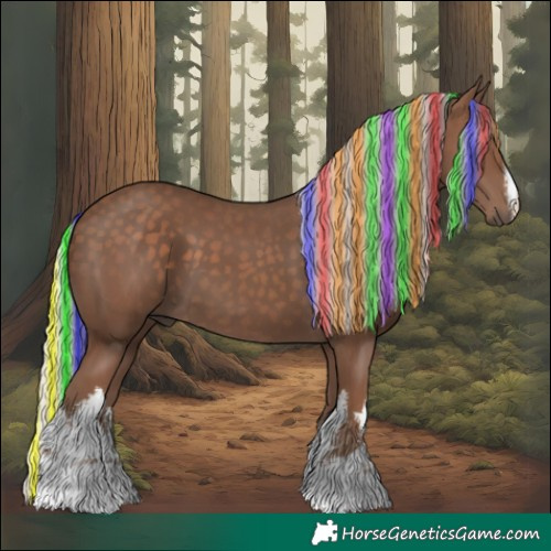 Horse Color:Painted White Spotted Silver Black 