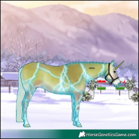 Horse Color:Thunderstruck Silver Buckskin Onyx Rabicano