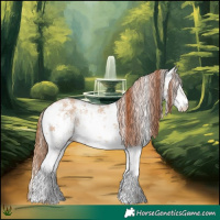 Horse Color:White Spotted Red Dun Sabino