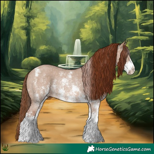 Horse Color:Red Dun Sabino Rabicano