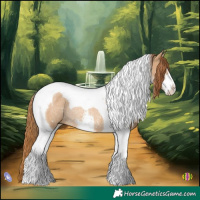 Horse Color:White Spotted Red Dun Tobiano Rabicano