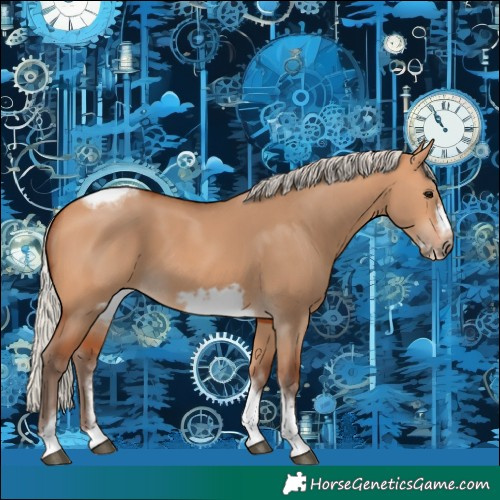 Horse Color:Silver Bay Dun Sabino Tobiano Frame Rabicano