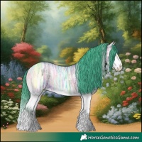 Horse Color:Watercolor Bay Ice Onyx Splash