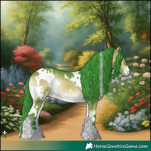 Horse Color:Watercolor White Spotted Bay Onyx