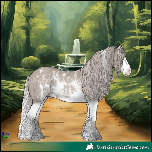 Horse Color:Silver Grullo Sabino Splash Rabicano 
