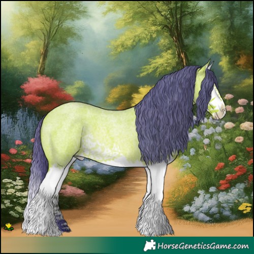 Horse Color:Watercolor Bay Roan Splash 