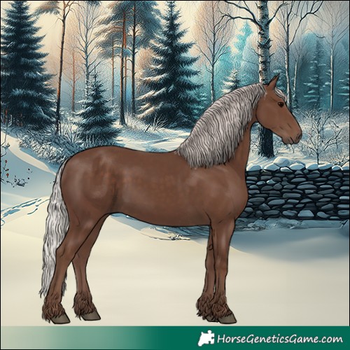 Horse Color:Silver Black 