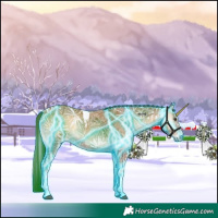 Horse Color:Thunderstruck Red Onyx Ice Tobiano 