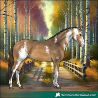 Horse Color:Buckskin Sabino 